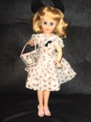 17''14RA 50S BLONDE ORIGINAL FASHION DOLL, NYLONS, SHOES, TRUNK